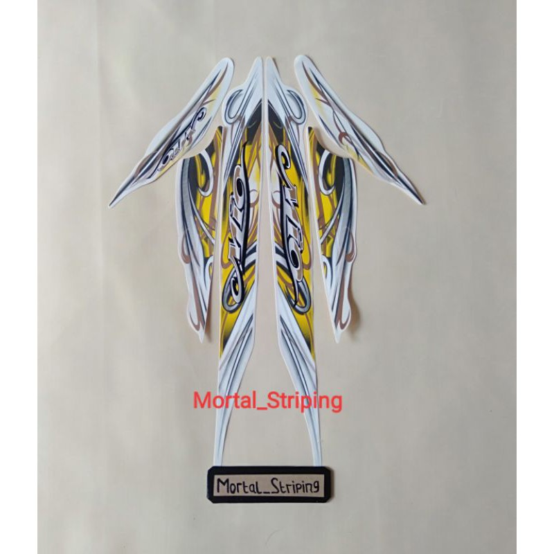 Jual STIKER STICKER STRIPING LIS BODY MOTOR MIO SMILE TAHUN 2010 2011 ...