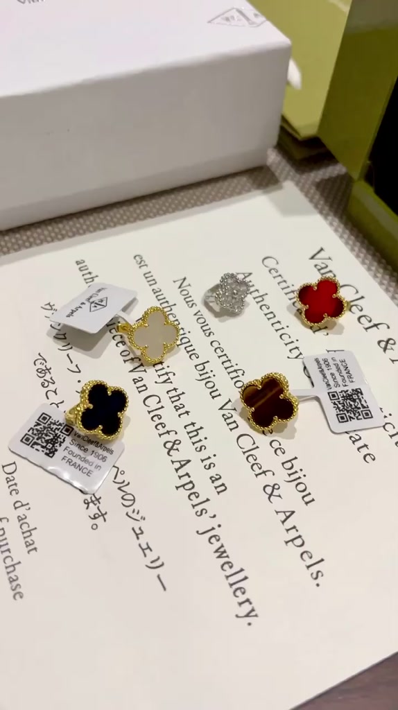 Jual [FULLSET EMBOSS COD] EARRING VAN CLEEF & ARPELS VCA BOX FULLSET 5 ...