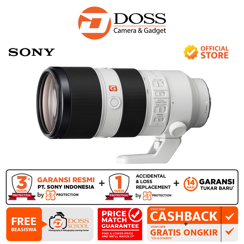 Sony 70-200 mm F2.8 GM OSS II est l'objectif 70-200 mm le plus léger au