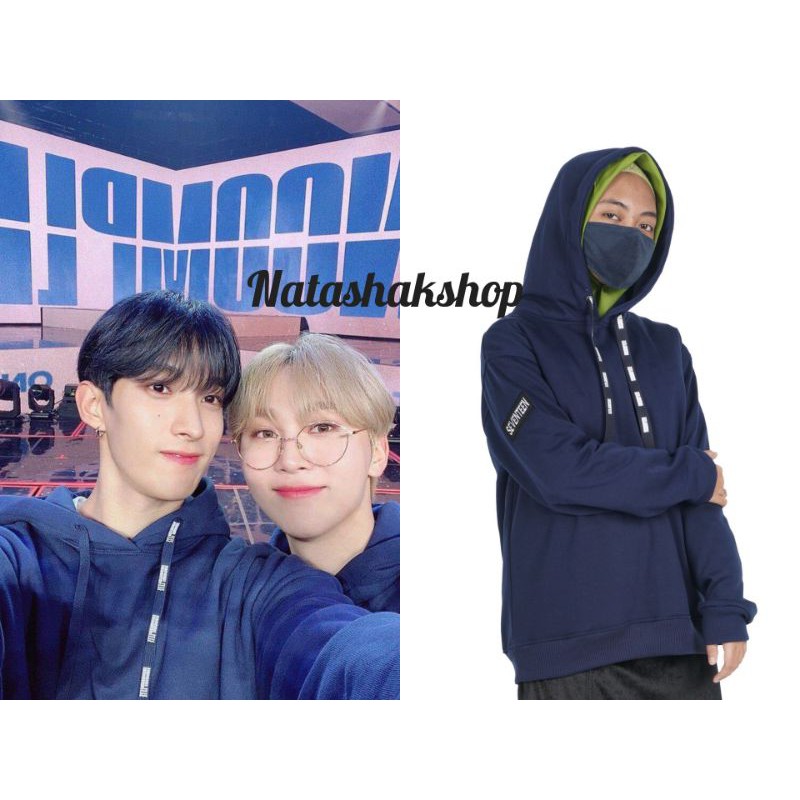 SEVENTEEN INCONPLETEフーディ ネイビー SEVENTEEN IN-COMPLETE HOODIE Navy M 2021 ONLINE CONCERT