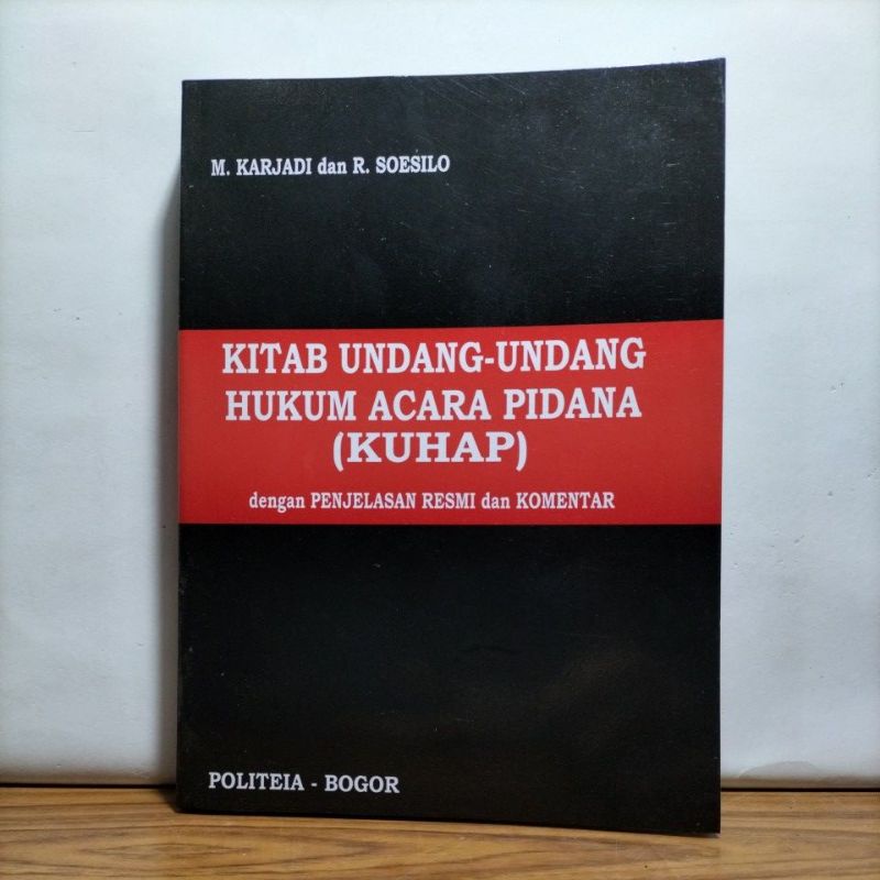 Jual Kitab Undang-Undang Hukum Acara Pidana(KUHAP) | Shopee Indonesia