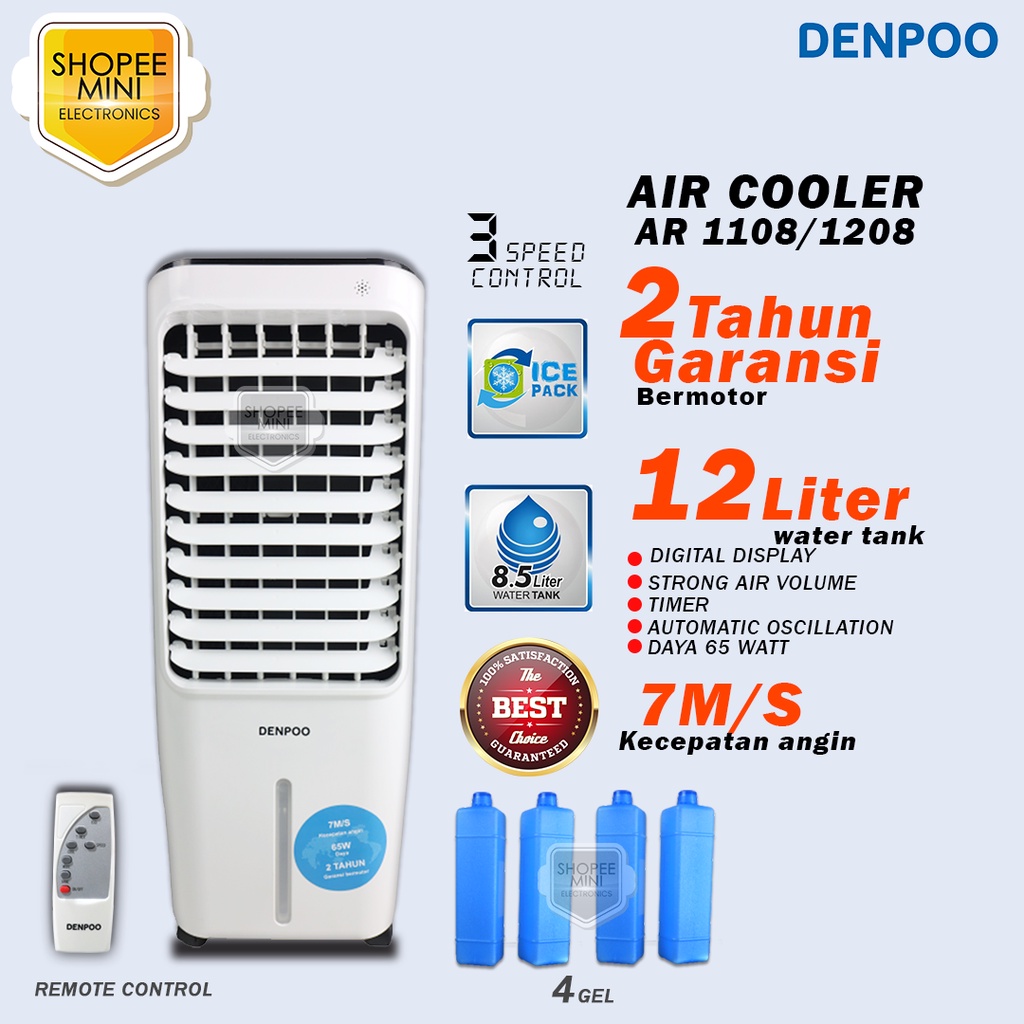 Jual Denpoo Air Cooler Ar Xf Liter Shopee Indonesia