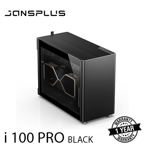 Jual JONSPLUS ALUMINUM ITX CASE i100 PRO GLASS MINI ITX BLACK CASING ...