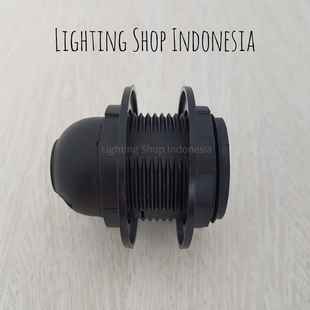 Fiting Jerman E27 Fiting kap Lampu Gantung hitam doff