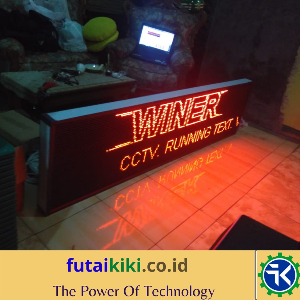 Jual Lampu Running Text Ukuran Module X Cm Warna Merah Shopee Indonesia