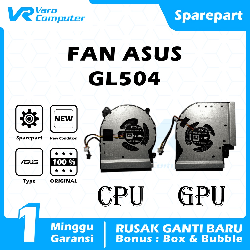 Jual FAN KIPAS LAPTOP ASUS ROG GL504 GL504G GL504GS GL504GM Original ...