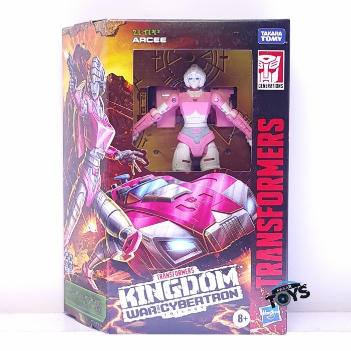 Transformers Generations War For Cybertron: Kingdom – Arcee Deluxe (WFC-K17), Action Figure 14 Cm, Da 8 Anni - 2