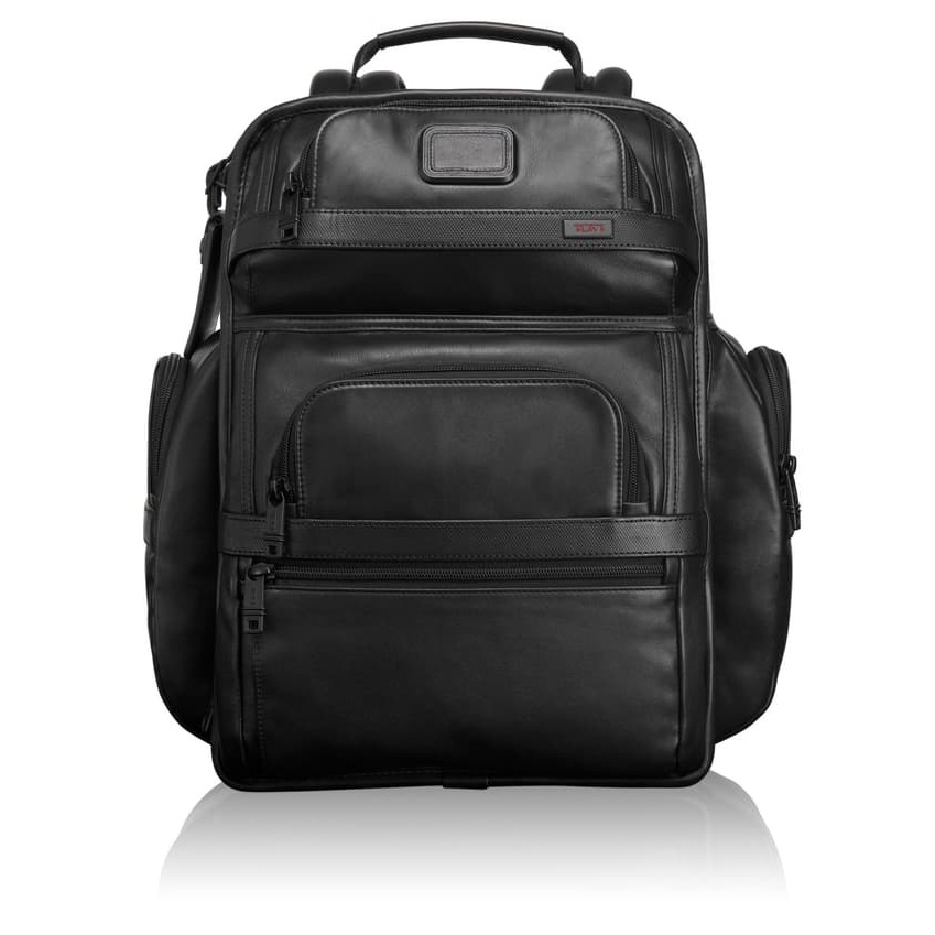 Tumi alpha 2 top t pass leather backpack