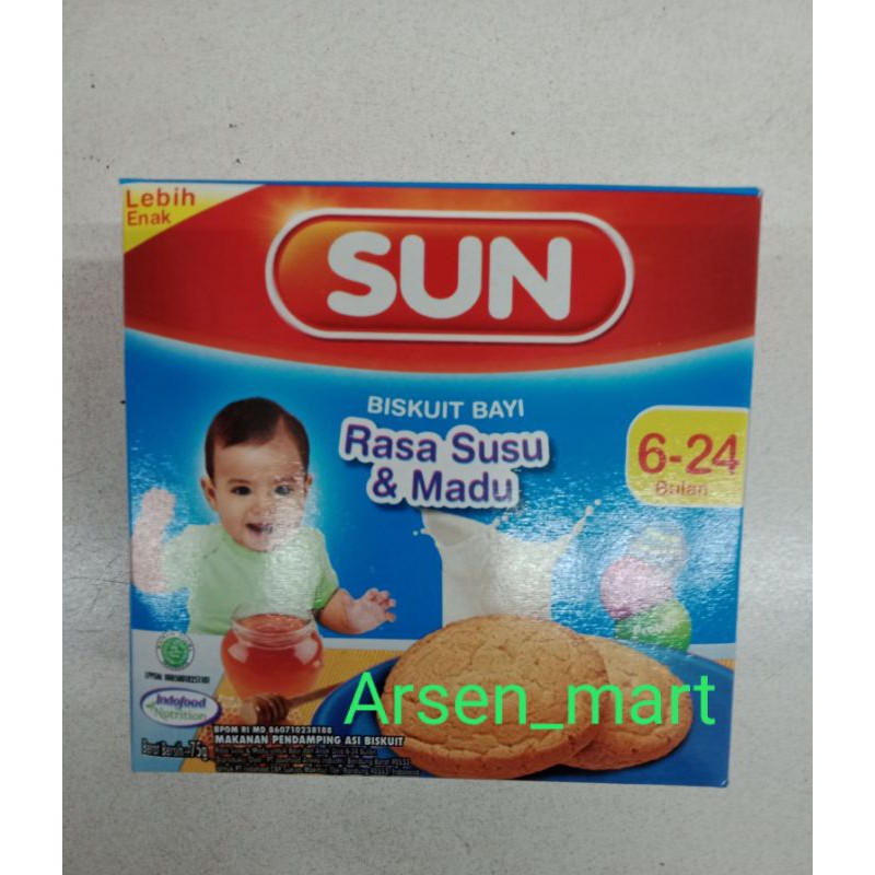 Jual SUN BISKUIT RUSK 75GRAM SUSU MADU | Shopee Indonesia