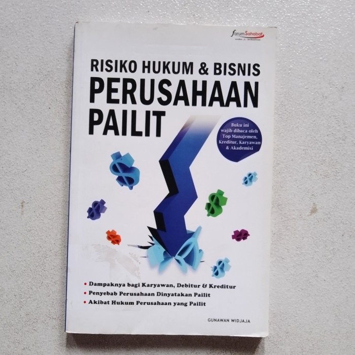 Jual Buku Risiko Hukum & Bisnis PERUSAHAAN PAILIT | Shopee Indonesia