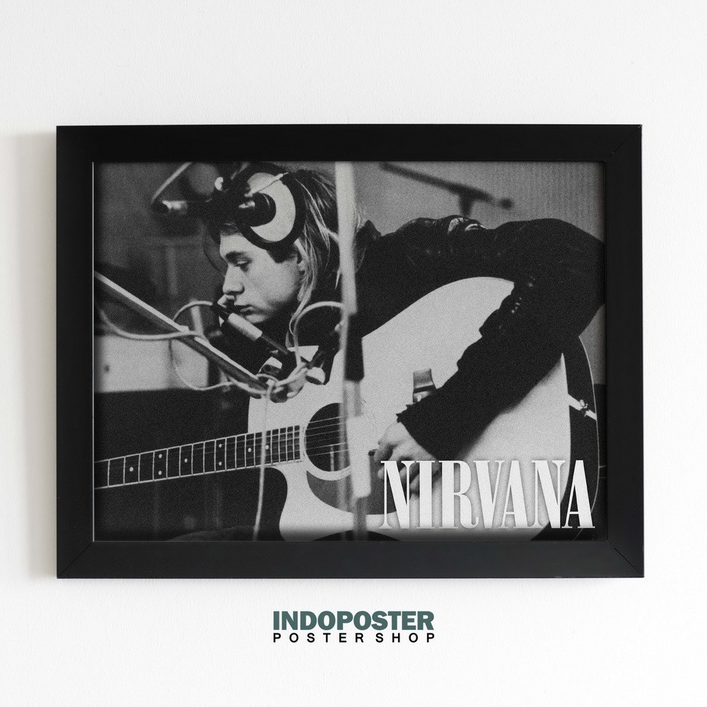 Jual Poster Nirvana Kurt Cobain 01 A3 40x30cm | Shopee Indonesia