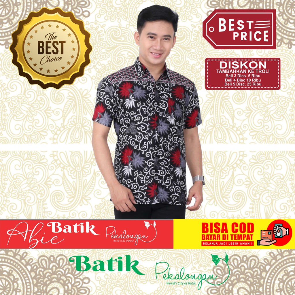 Jual Baju Batik Pria Modern | Shopee Indonesia