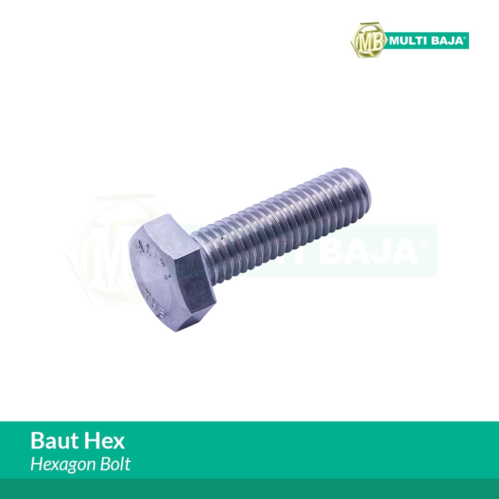 Jual Baut Stainless Steel Segi Enam Hexagonal Bolt X Shopee Indonesia