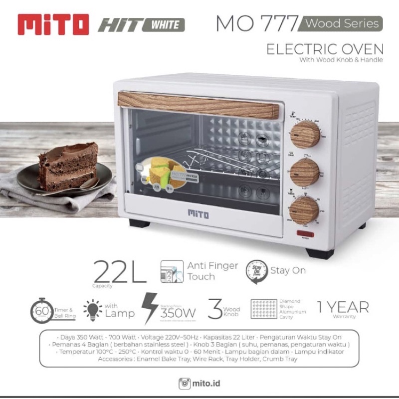 Jual Mito Oven Mo Motif Kayu Hit Electrik Oven Listrik L W