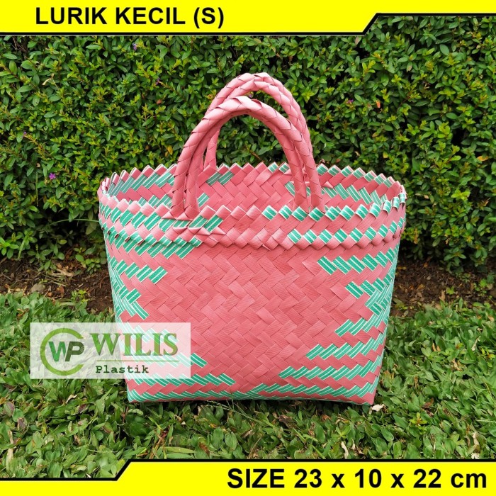 Jual Tas Anyam Plastik Lurik Kecil Hampers Parcel Bingkisan Plastik Souvenir Hantaran Belanja 2845