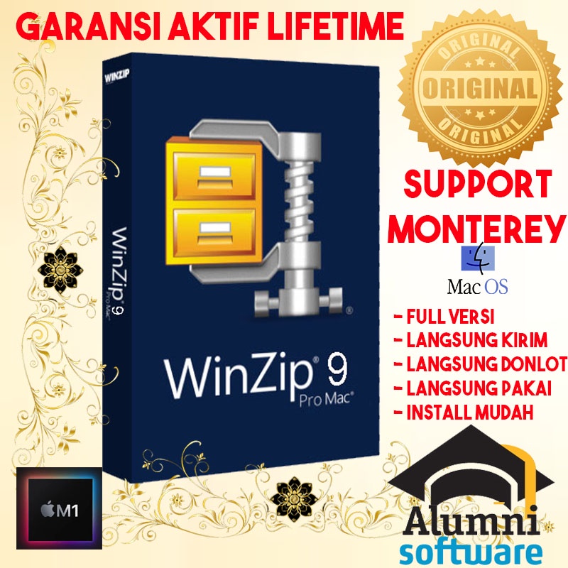 Jual [FULL VERSION] WinZip 9 Mac MONTEREY LIFETIME - GARANSI AKTIVASI ...