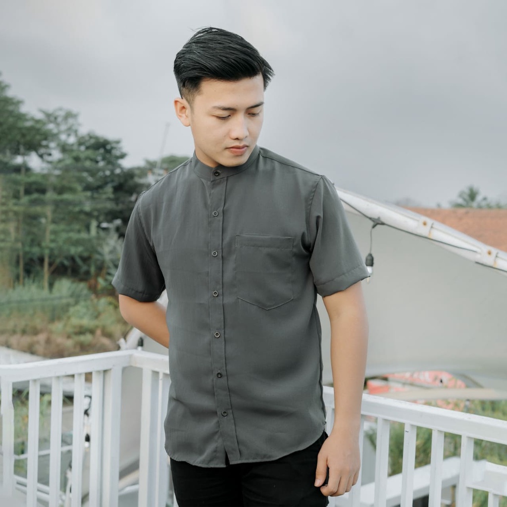 Jual Baju Kemeja Polos Casual Kameja Cowok Kemeja Cowo Kasual Kmeja
