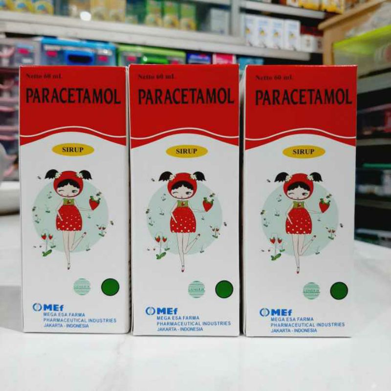 Jual Paracetamol Mef Syrup 60 Ml / Paracetamol Obat Demam Pereda Nyeri ...