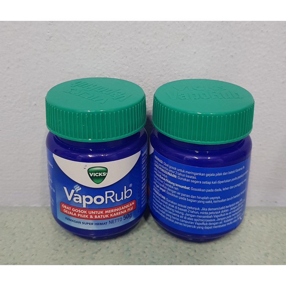 Jual VICKS VAPORUB 50G OBAT GOSOK BALSEM MERINGANKAN PILEK BATUK | Shopee  Indonesia