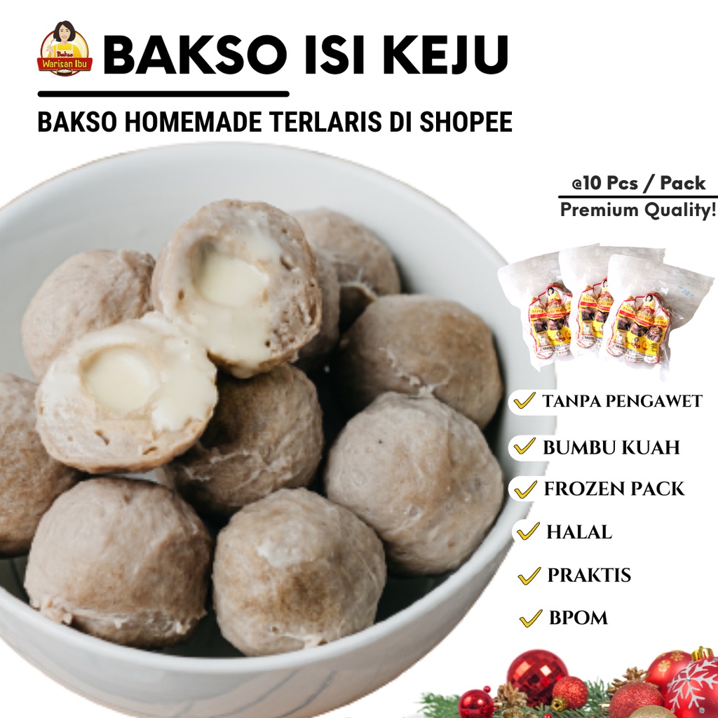 Jual Bakso Sapi Baso Sapi Isi Keju Premium Homemade Shopee Indonesia
