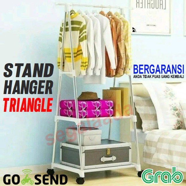 Jual Stand Hanger Triangle Buku Rak Pakaian Rak Baju Gantungan Baju Berdiri Shopee Indonesia 0759