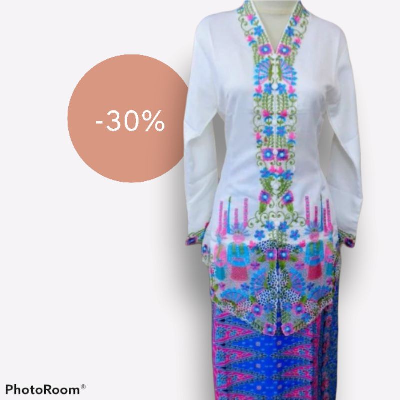 Jual Fk Set Kebaya Encim Ondel Adat Betawi Kebaya Encim Katun Bordir