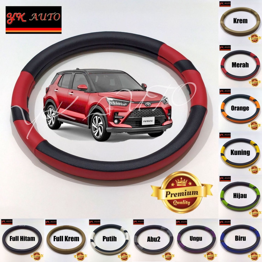 Jual Cover Stir Raize Sarung Setir Toyota Raize GR Sport Cover Steer ...