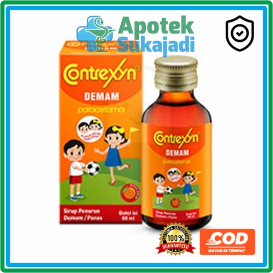 Jual Contrexyn Paracetamol Syrup 60 ml sirup demam untuk anak | Shopee ...