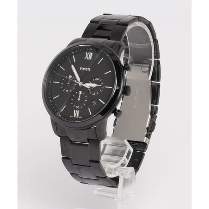 Jual Fossil FS5474 Neutra Chronograph Mens Black Stainless Steel Strap ...