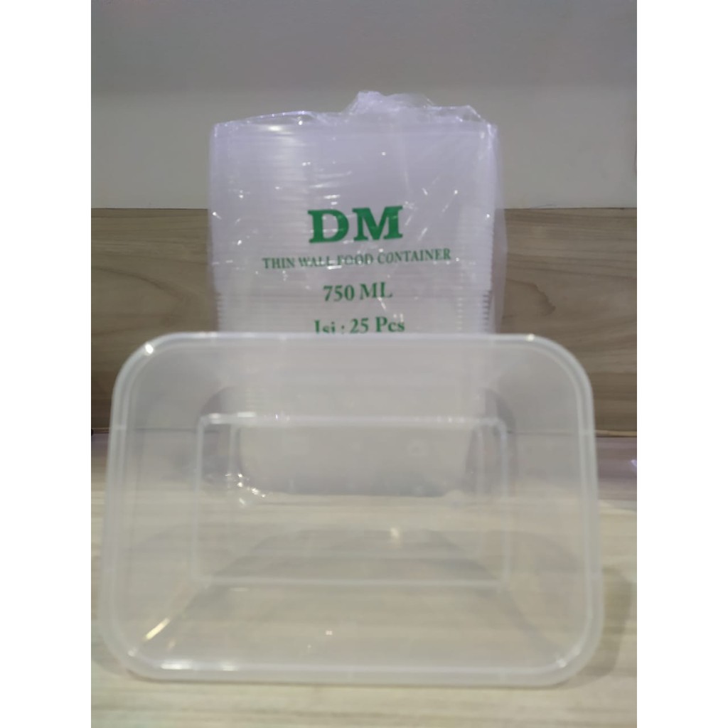 Jual Thinwall DM 750 ML REC - Persegi Panjang - DM CONTAINER BOX TEMPAT ...