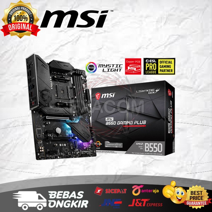 Jual Motherboard MSI MPG B550 Gaming Plus AMD Shopee Indonesia