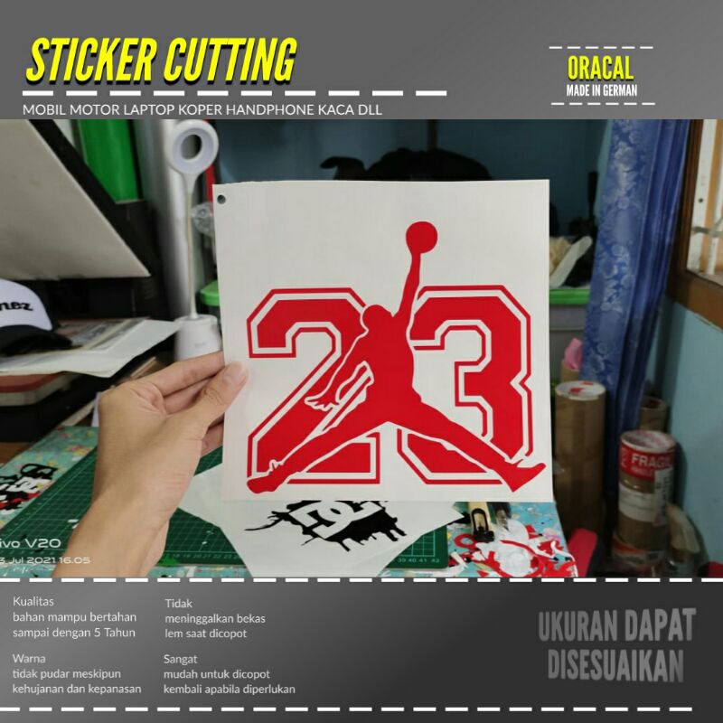 Jual STIKER LAPTOP AIR JORDAN STICKER CUTTING TRANSPARAN BAHAN ORACAL ...
