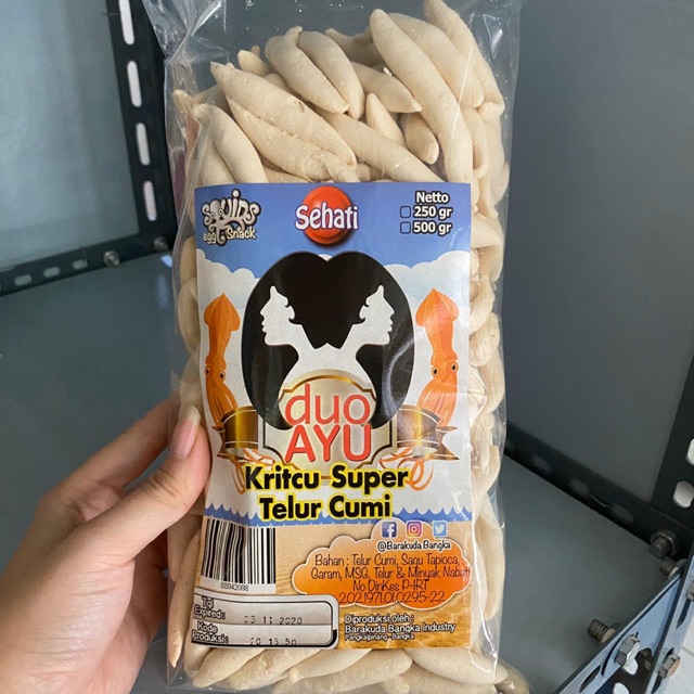 Jual Kritcu Bangka Cap Sehati Duo Ayu - Telor Cumi - Snack Bangka ...