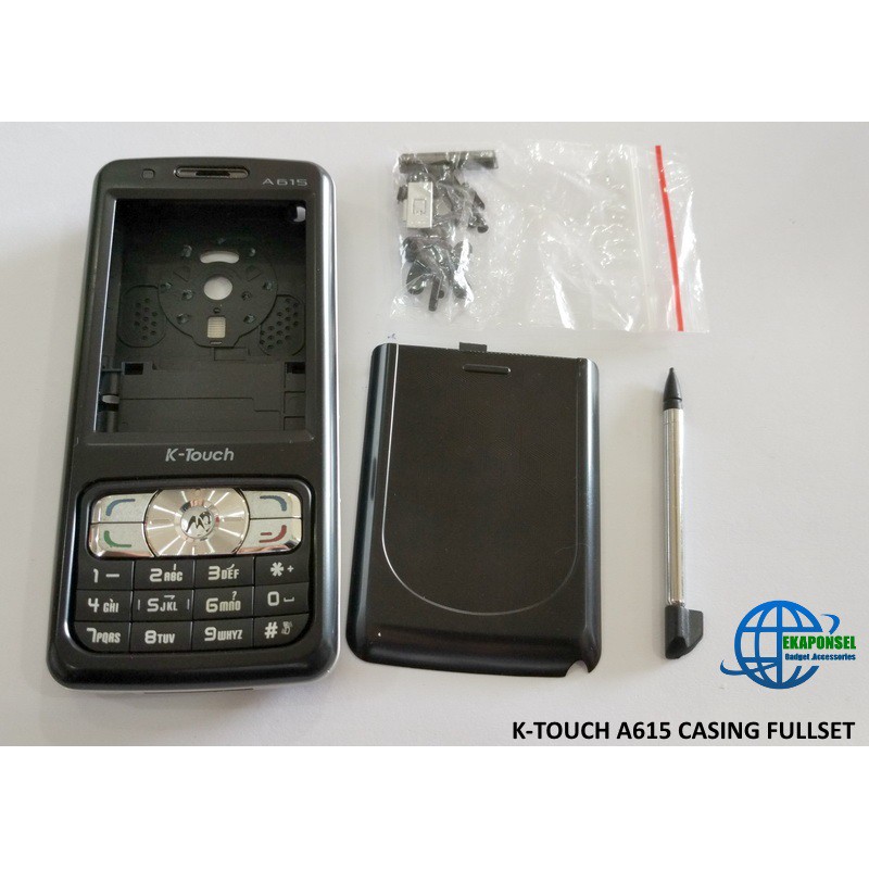 Jual K-TOUCH A615 A908 CASING FULLSET BLACK | Shopee Indonesia