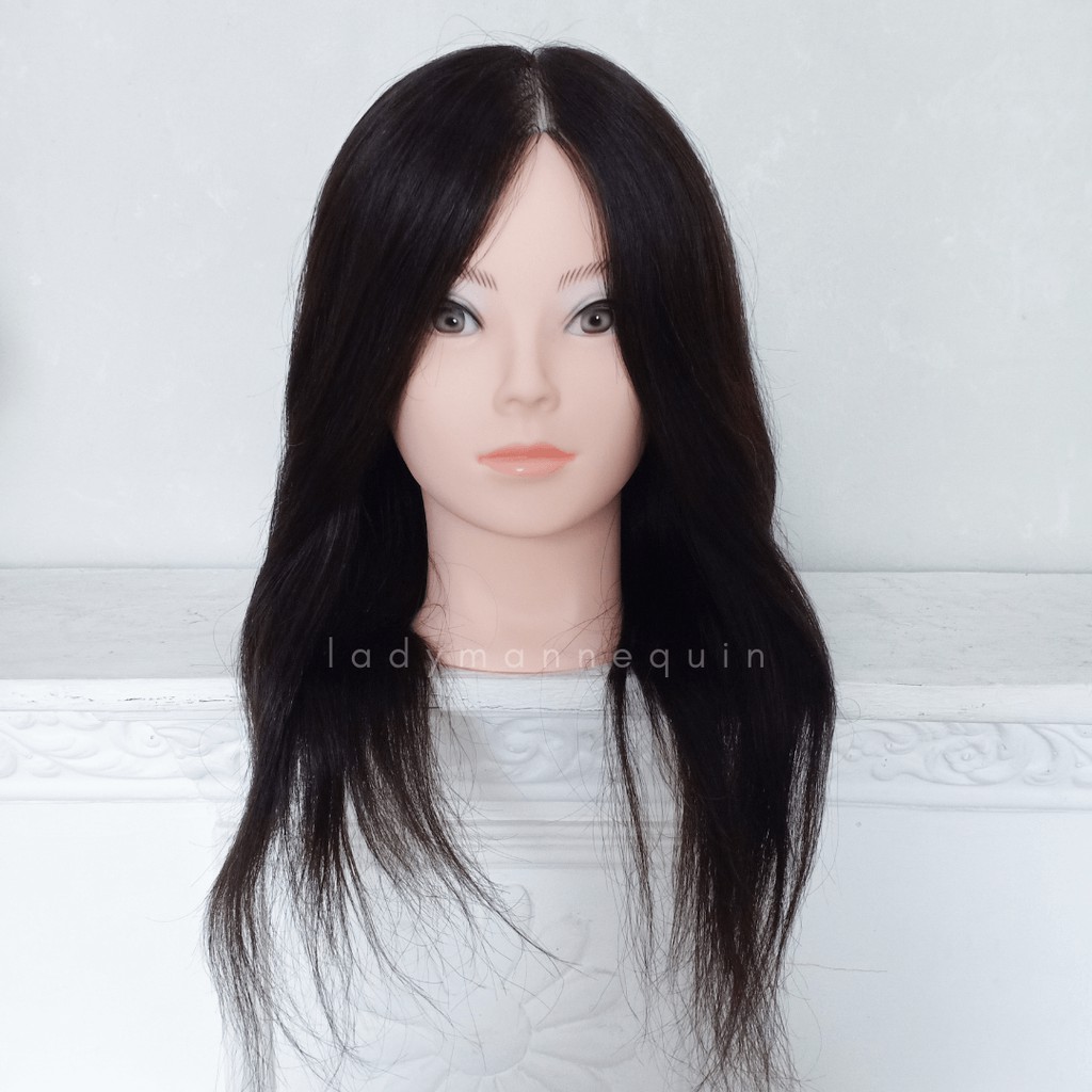 Jual LADY MANNEQUIN (ASHLEY) Manekin Rambut 100 Rambut Asli / Kepala Patung Rambut / Sanggul