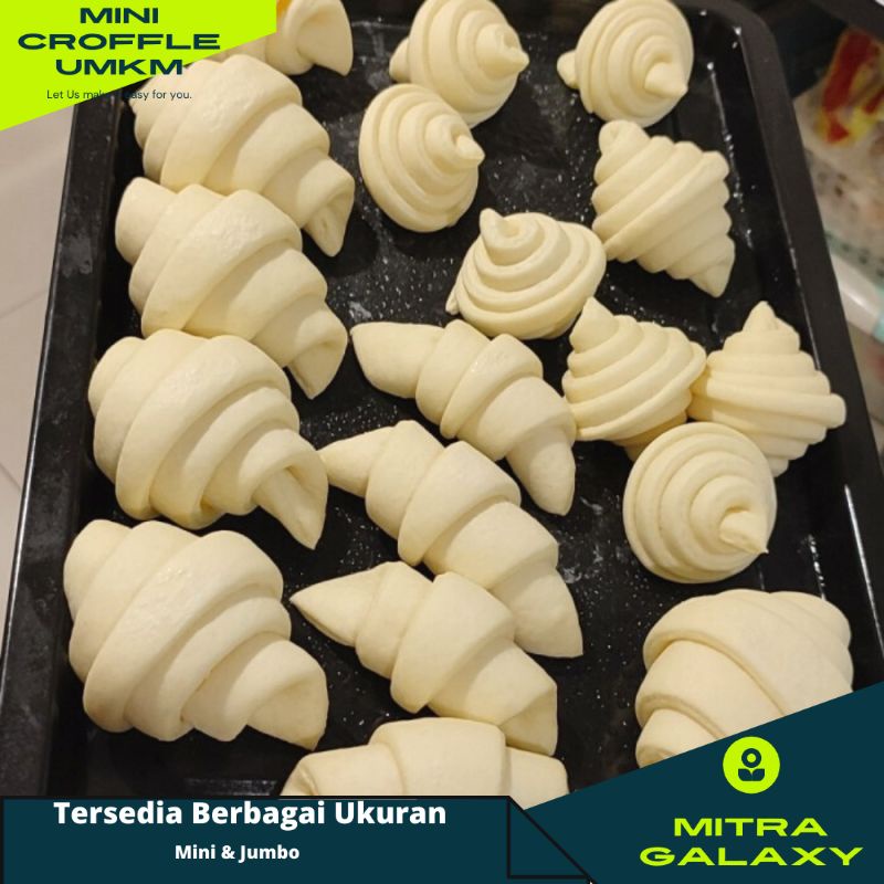 Jual ADONAN Mini Waffle Croffle Corissant Dough Frozen Butter UMKM ...