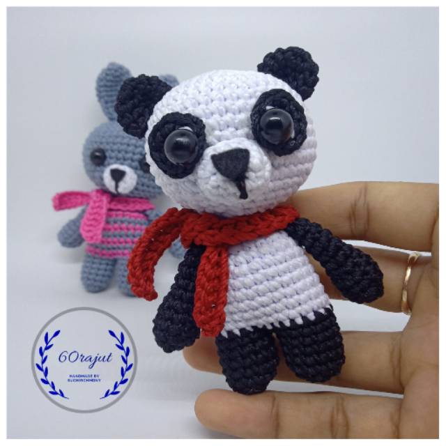 Jual Tiny Panda Amigurumi (Boneka Rajut) | Shopee Indonesia