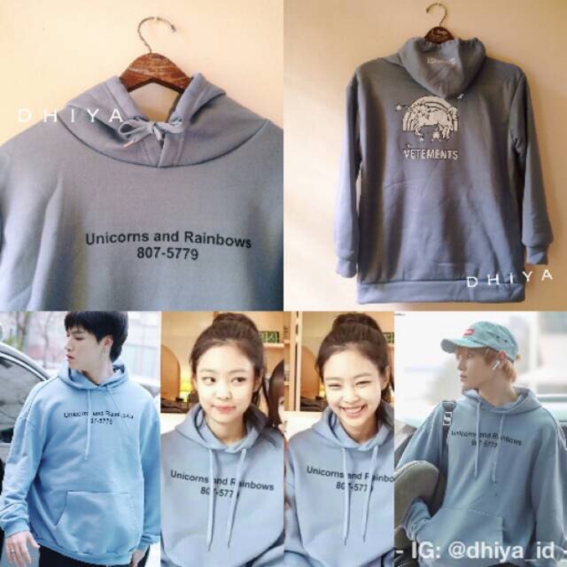 Jennie unicorn hoodie online