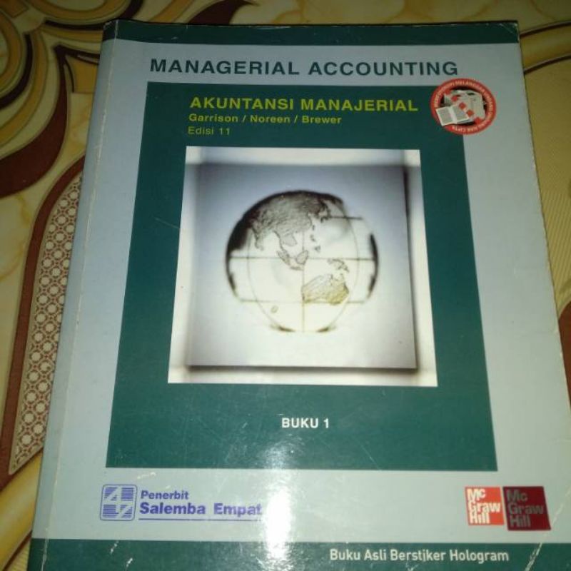 Jual Managerial Accounting Akuntansi Manajerial Edisi 11 Buku 1 ...