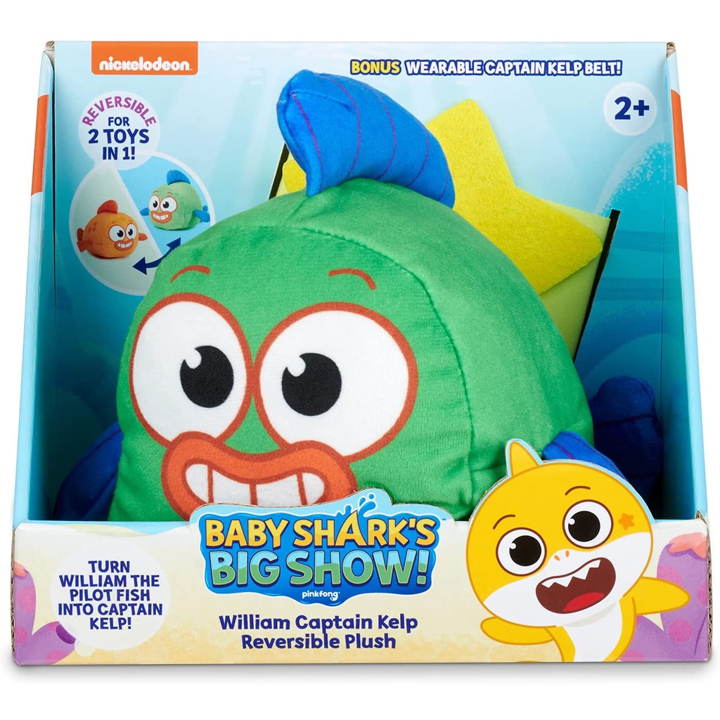 Jual Pinkfong Baby Shark's Big Show William Captain Kelp Reversible