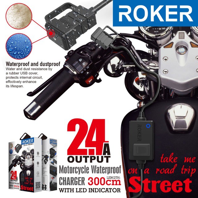 Jual CHARGE MOTOR AKI ROKER STREET | Shopee Indonesia