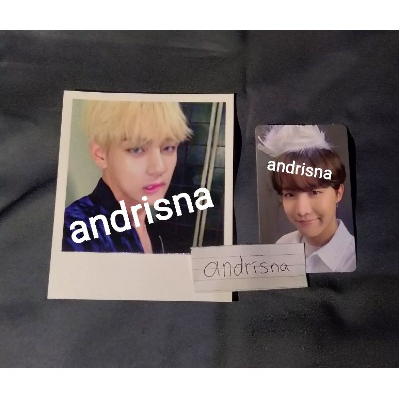 Jual OFFICIAL PC BTS TAEHYUNG WING POLAROID &amp; JHOPE MOTS 7 VER.1 (BACA ...