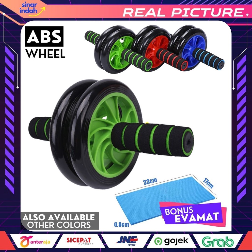 Jual AB Roller ABS Roller AB Wheel ABS Wheel Roda Alat Fitness Power ...