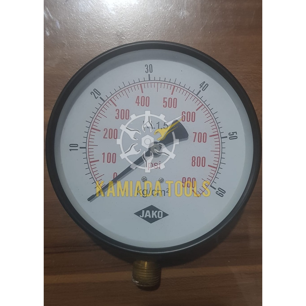 Jual PRESSURE GAGE JAKO 60 BAR 6 INCI/ MANOMETER GAUGE 6 INCI 60 BAR JAKO Shopee Indonesia