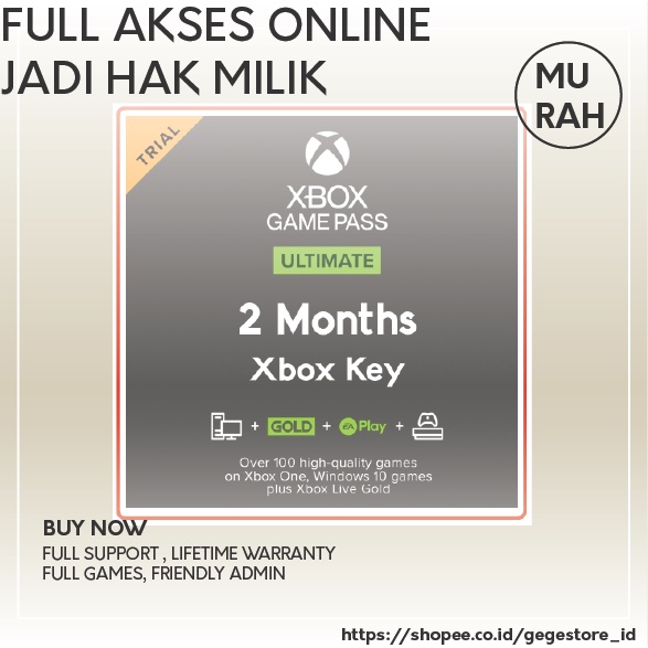 Jual XBOX Game Pass Ultimate (Xbox One/PC/Android) | Shopee Indonesia