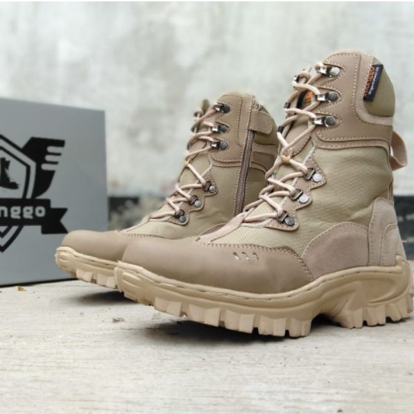 Jual SEPATU PDL tactical safety boots ARMY RAIDERS KULIT SUEDE ujung ...