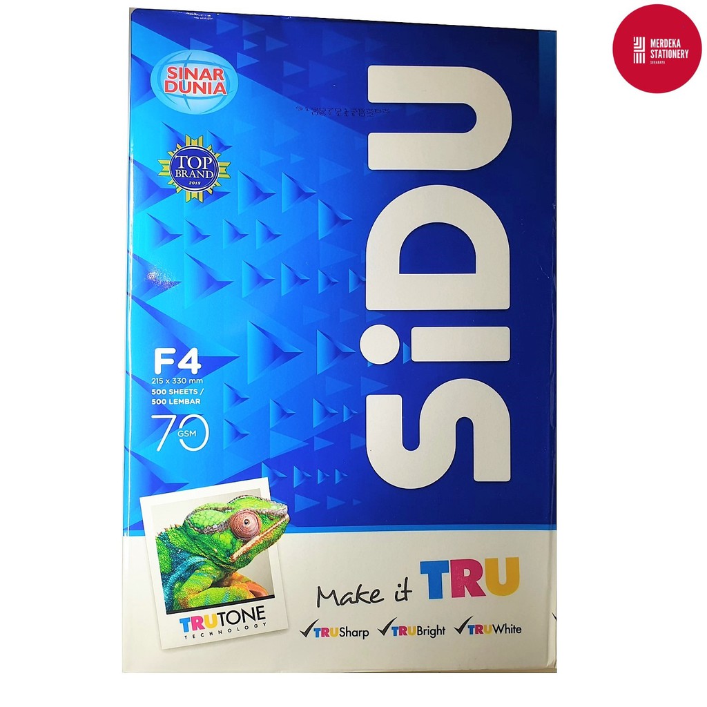 Jual Kertas Hvs F4 Sinar Dunia Sidu 70 Gsm Gram Trutone 500 Sheet