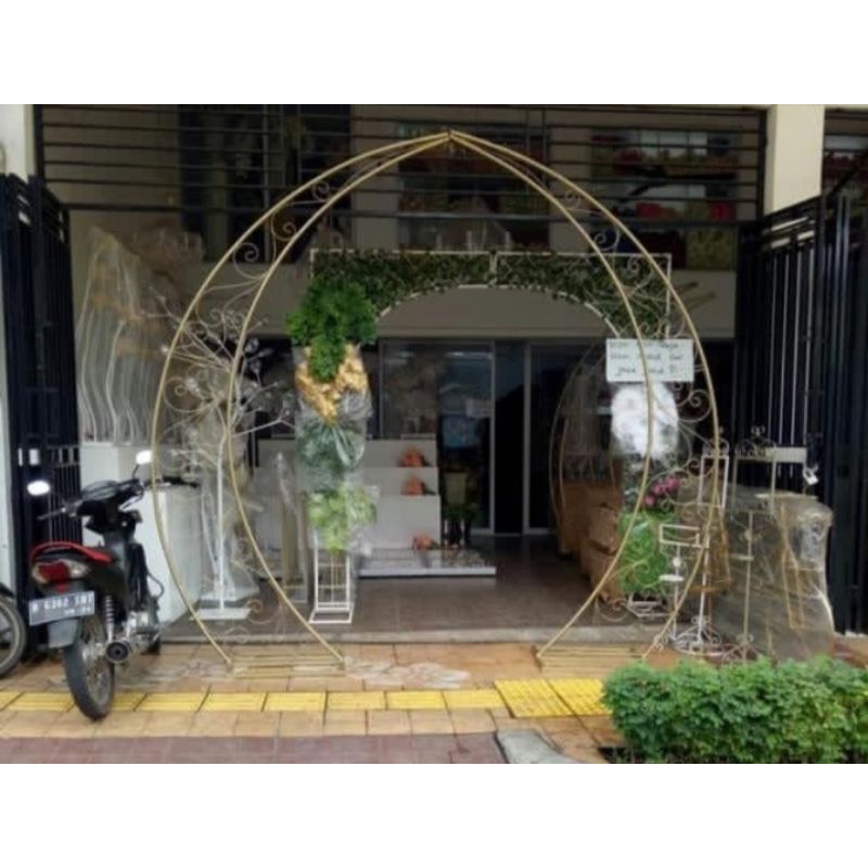 Jual Pergola Jalan Photobooth Backdrop Lamaran Akad Nikah Dekorasi Pelaminan Shopee Indonesia 1831