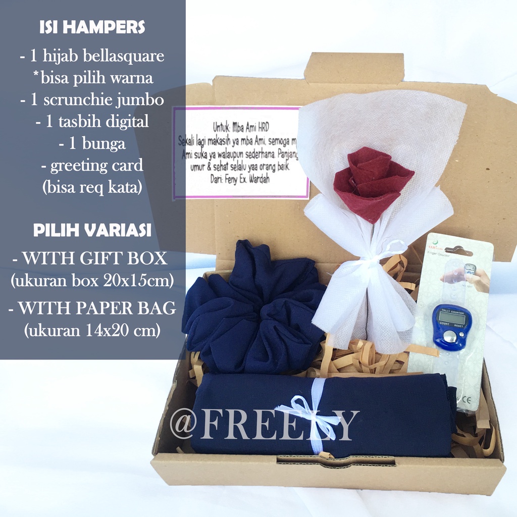 Jual Freely Hampers Bellasquare Premium, Hampers/Gift Box Hijab Murah ...