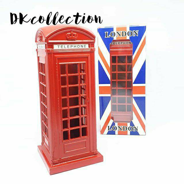 Jual MINIATUR TELEPHONE BOX LONDON TELEPHONE BOX ENGLAND 15cm | Shopee ...